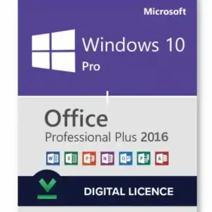 Windows 10 Pro + MS Office 2016 Professional Plus Combo Pack